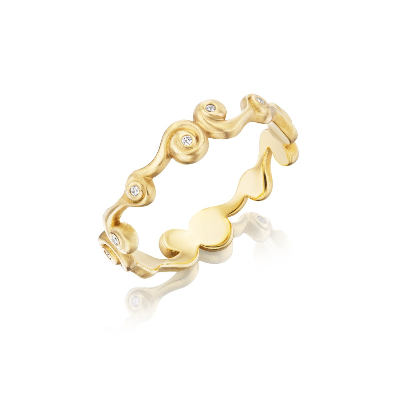 Cosmic Swirl Stacking Band (Diamond)