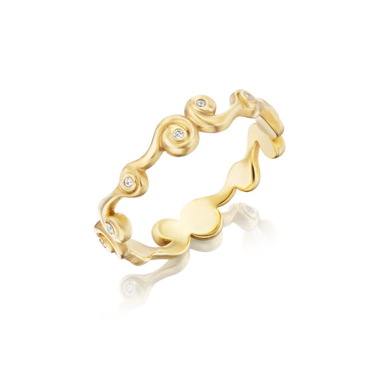 Cosmic Swirl Stacking Band (Diamond)
