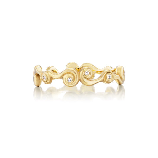 Cosmic Swirl Stacking Band (Diamond)