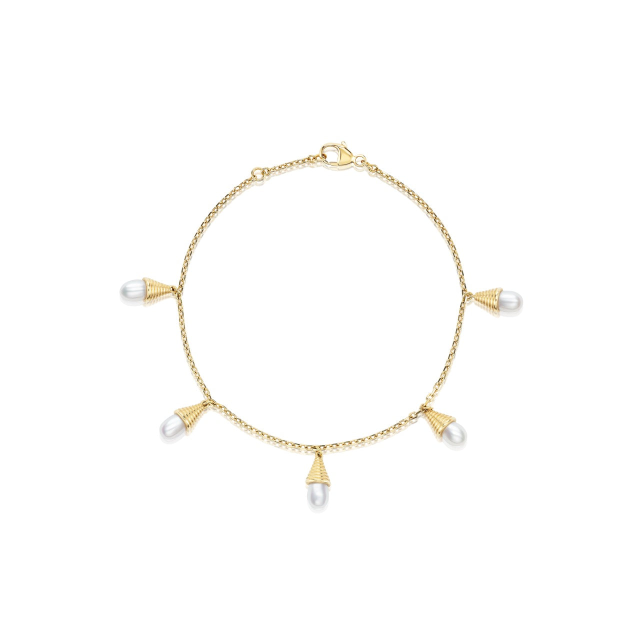 Golden Spiral Station Bracelet