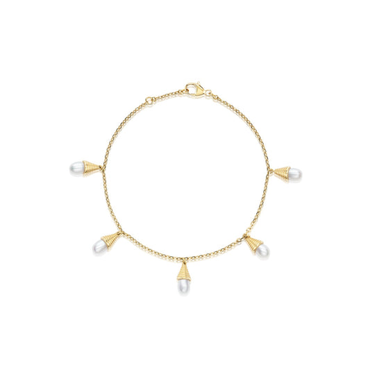 Golden Spiral Station Bracelet